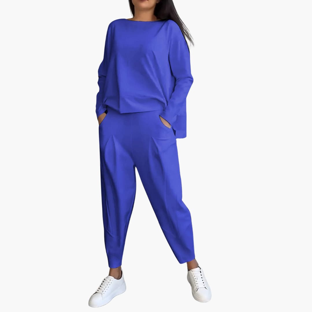 Anna™ | Ensemble Deux Pièces Minimaliste avec Col Rond