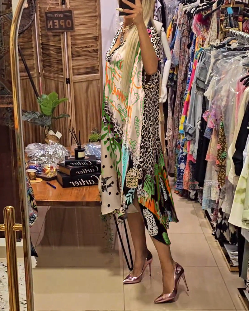 Andreia - Robe décontractée avec décolleté en V