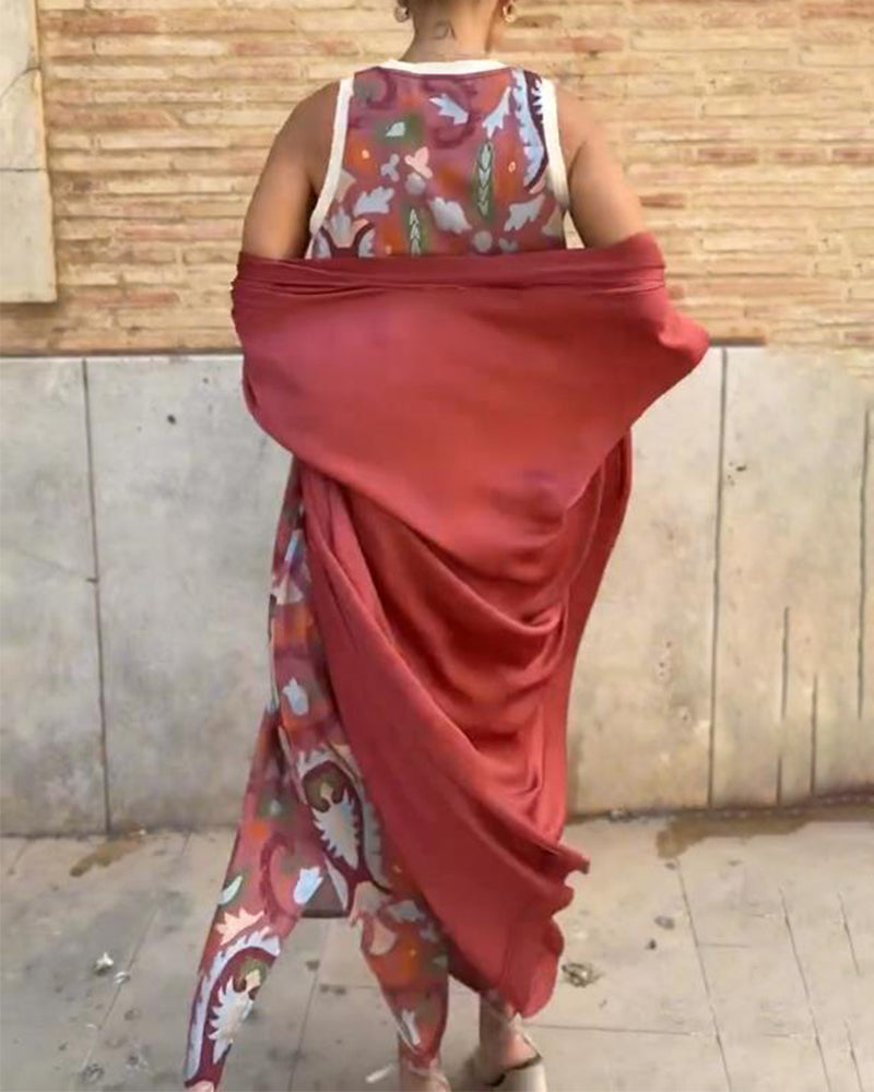 Bella | Ensemble de deux pièces imprimé style urbain
