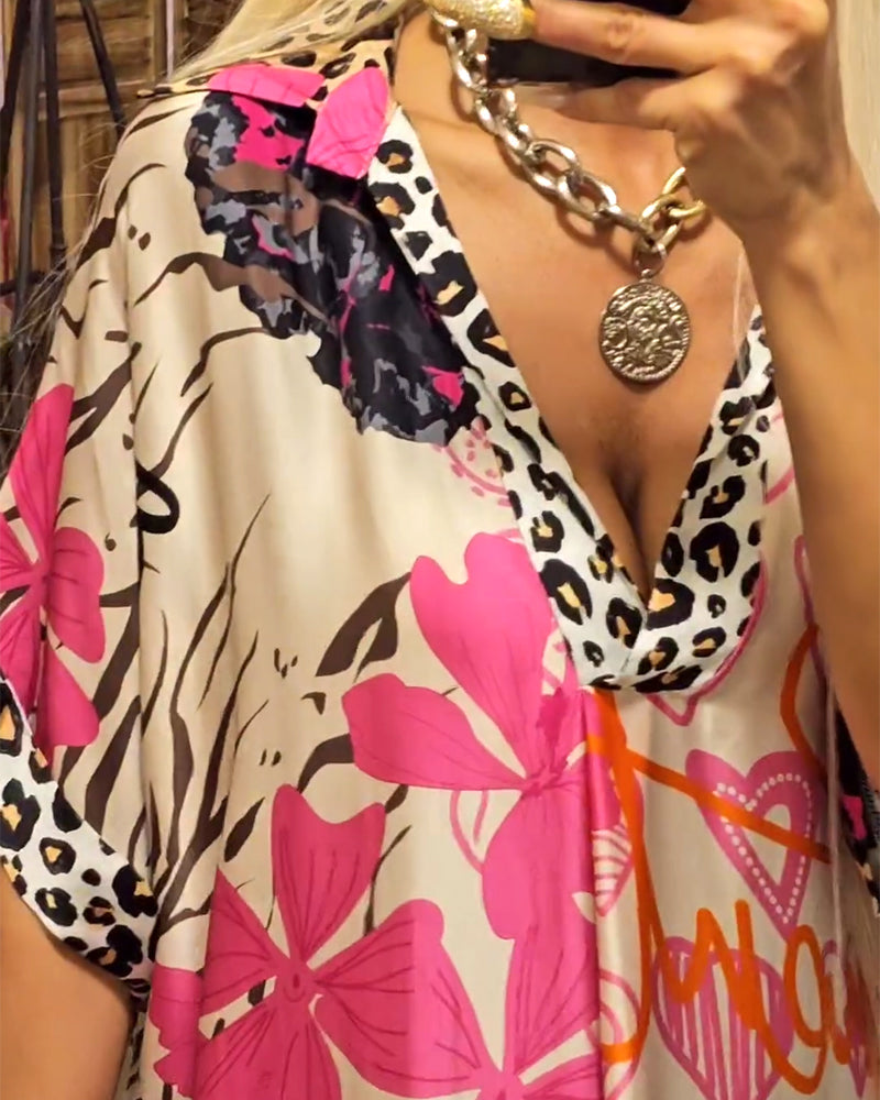 Andreia - Robe décontractée avec décolleté en V