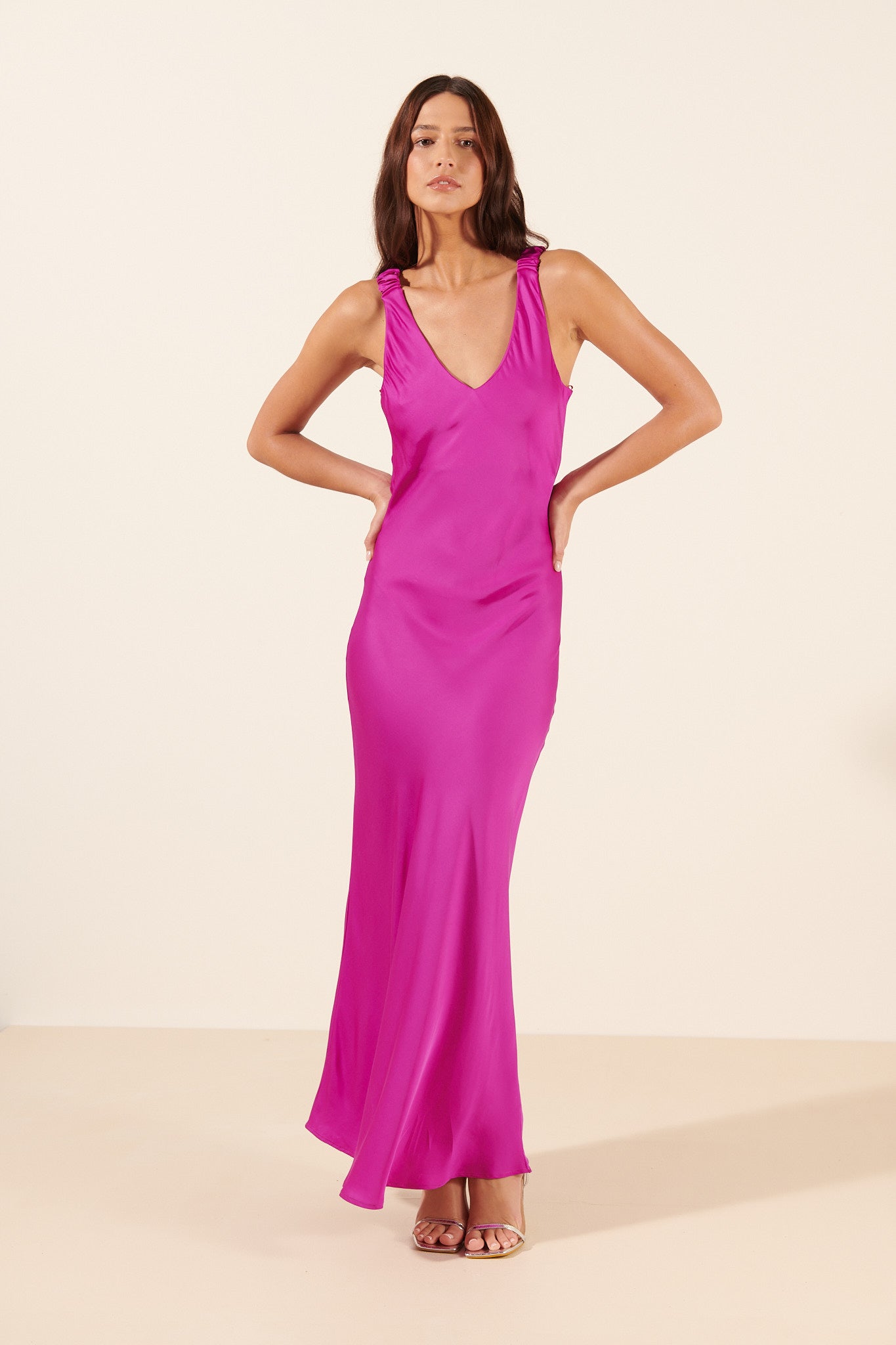 Grammy | Robe longue satinée