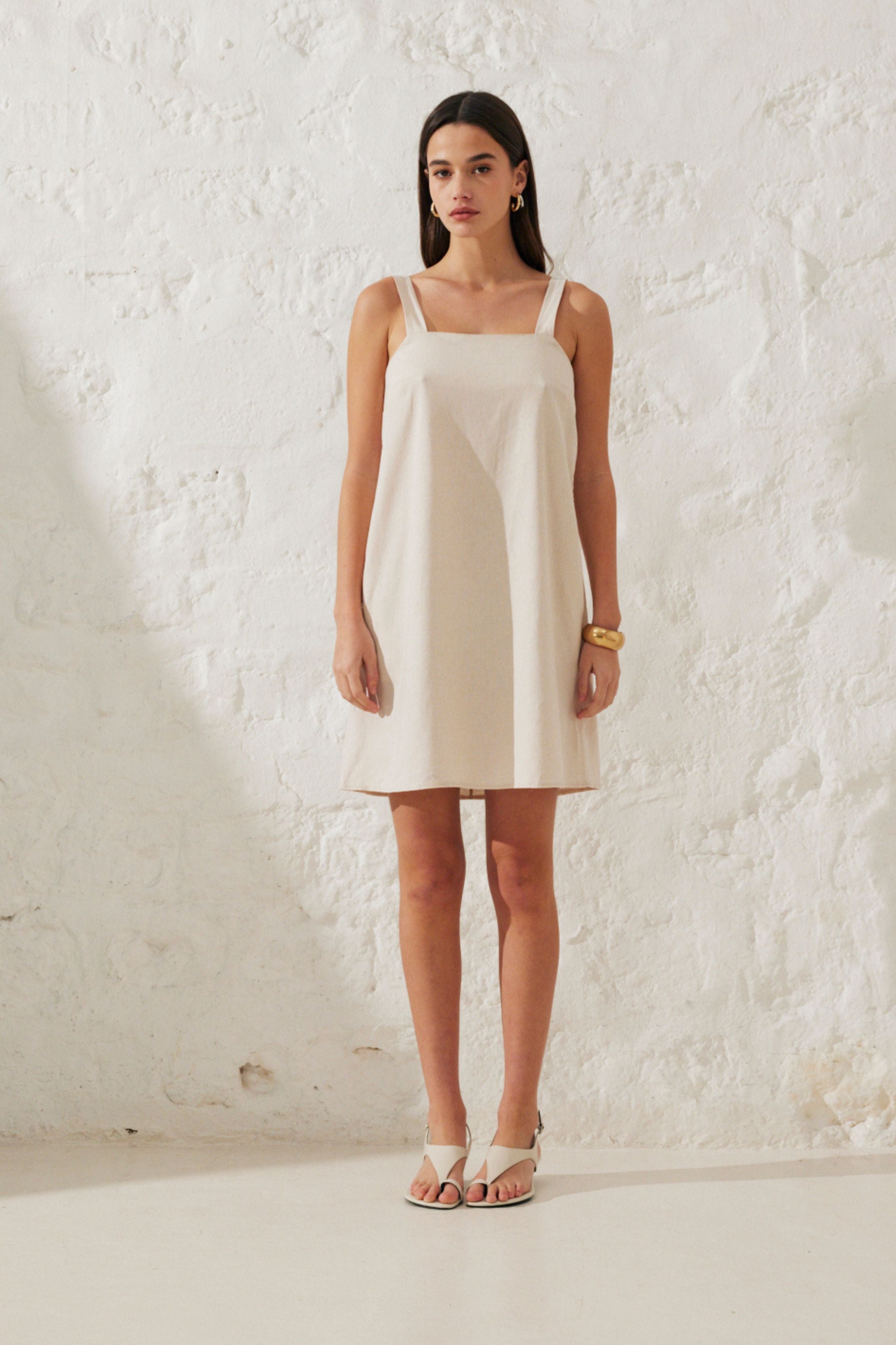 Julie | Robe courte lin