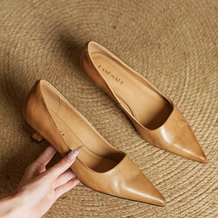Anok™ Décolleté en Cuir Véritable