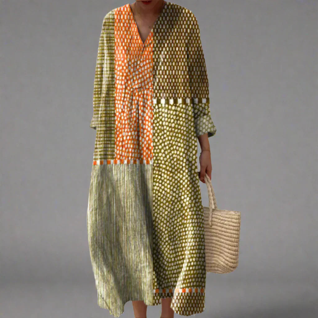 Carla | Robe géométrique élégante