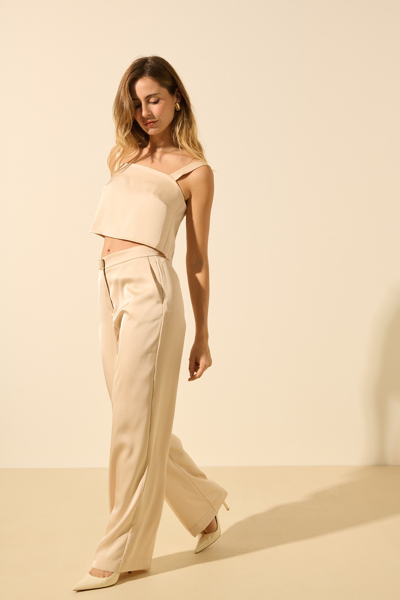Rosa | Top satiné