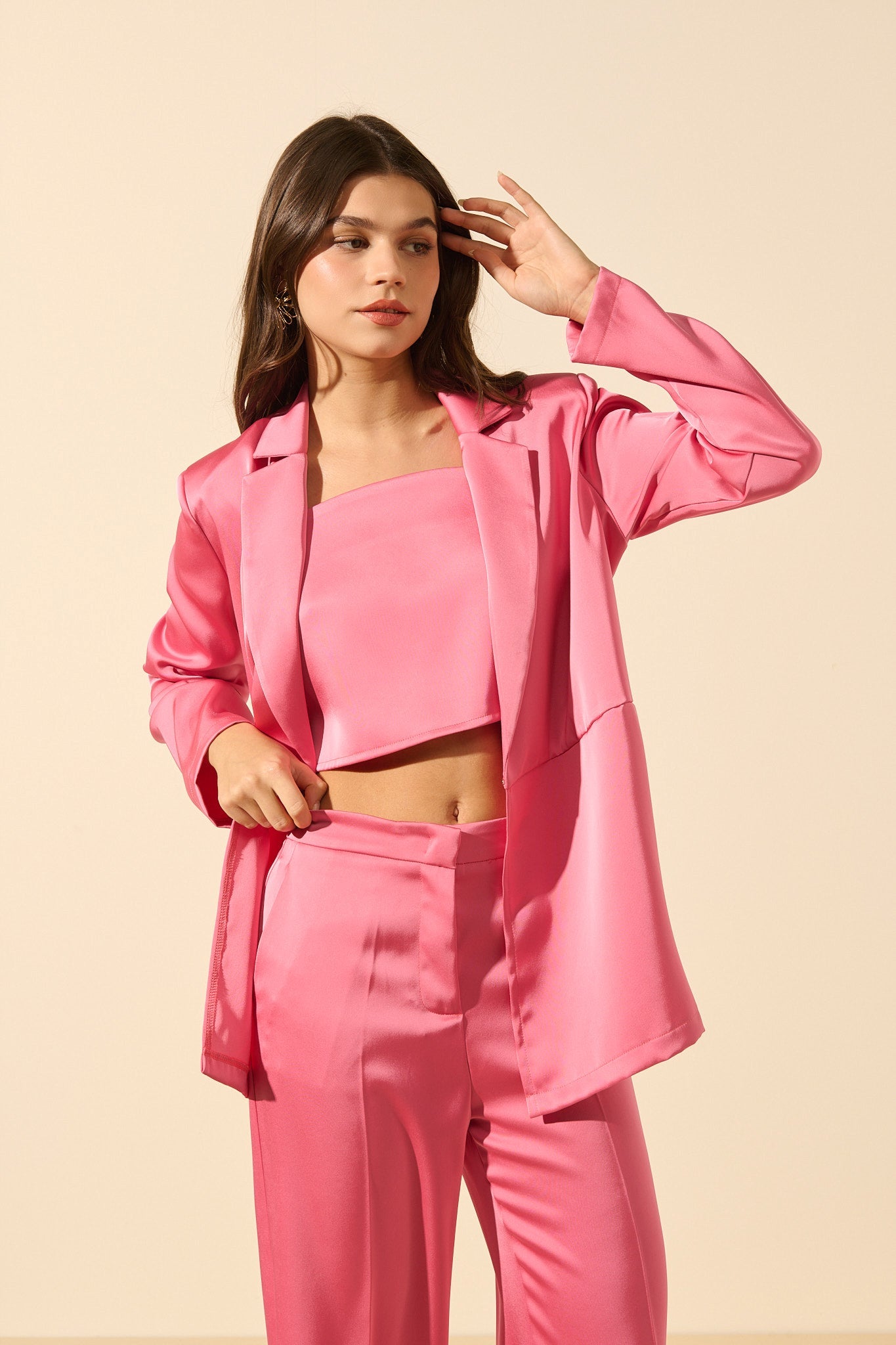 Rosa | Top satiné