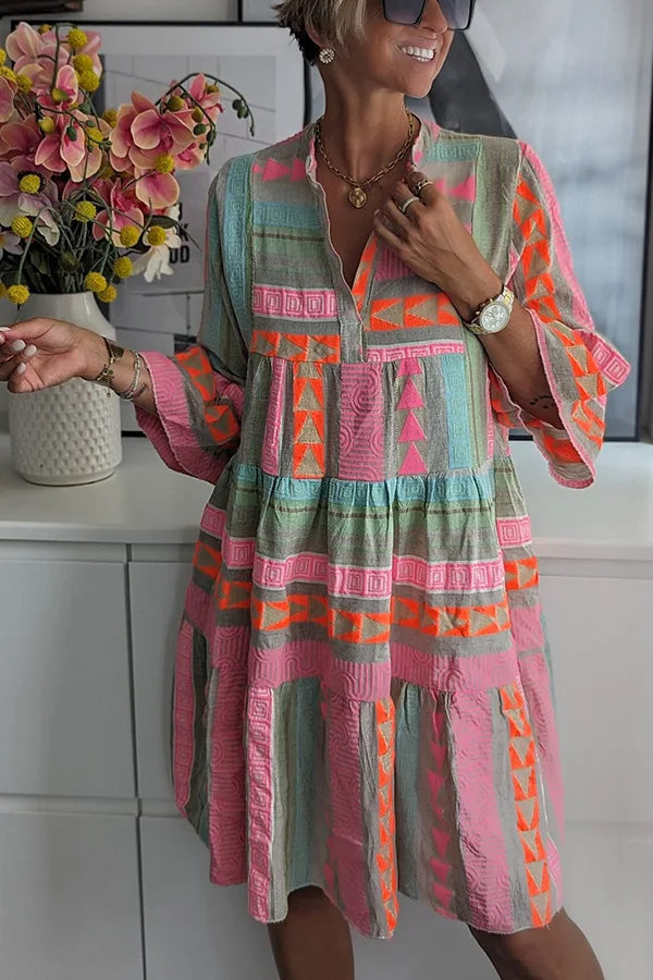Juliane – Robe swing à volants Boho