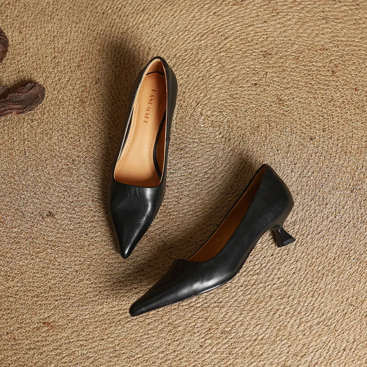 Anok™ Décolleté en Cuir Véritable