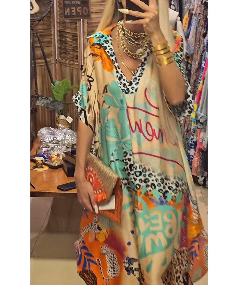 Andreia - Robe décontractée avec décolleté en V