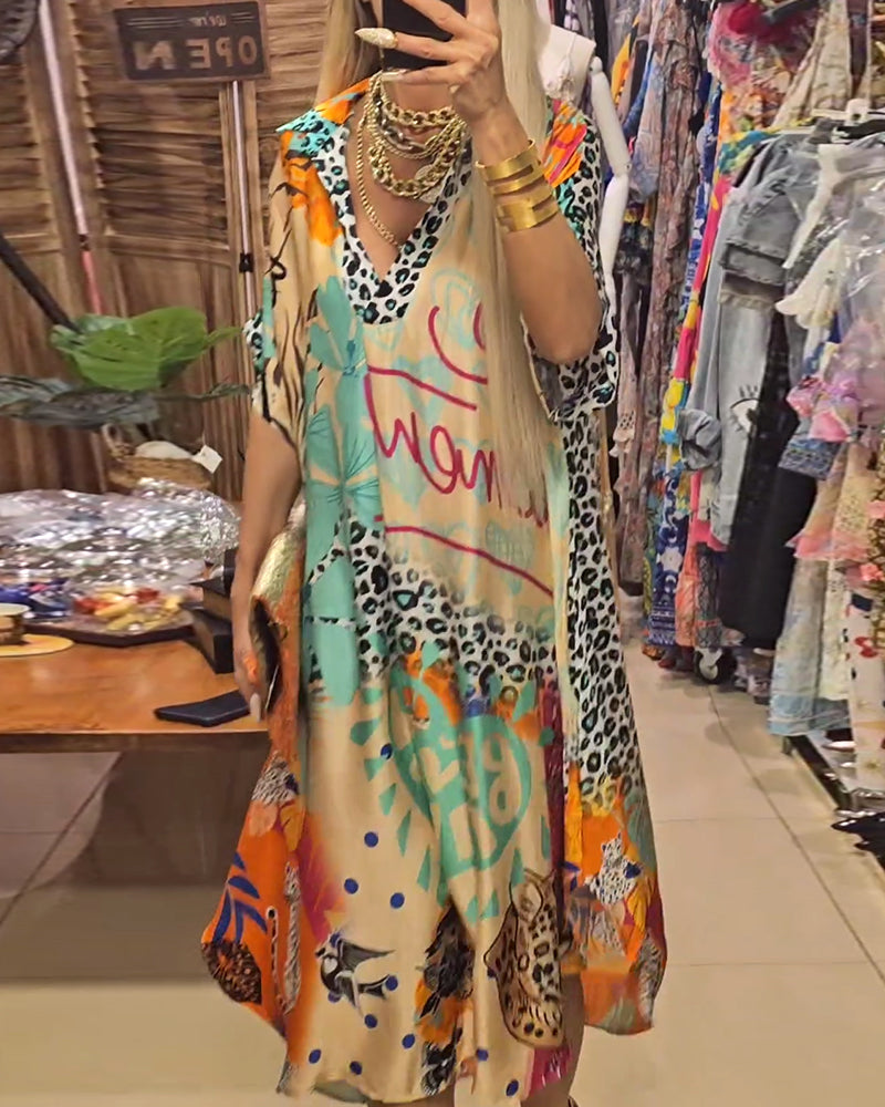 Andreia - Robe décontractée avec décolleté en V