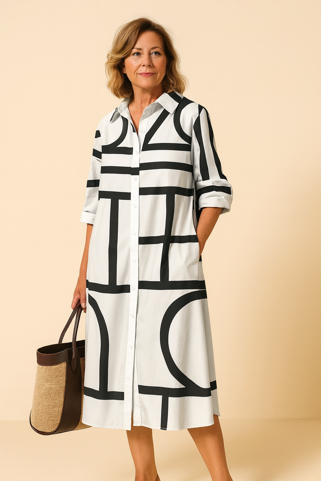 Juliane™ | Robe Midi Flatteuse & Confort Absolu