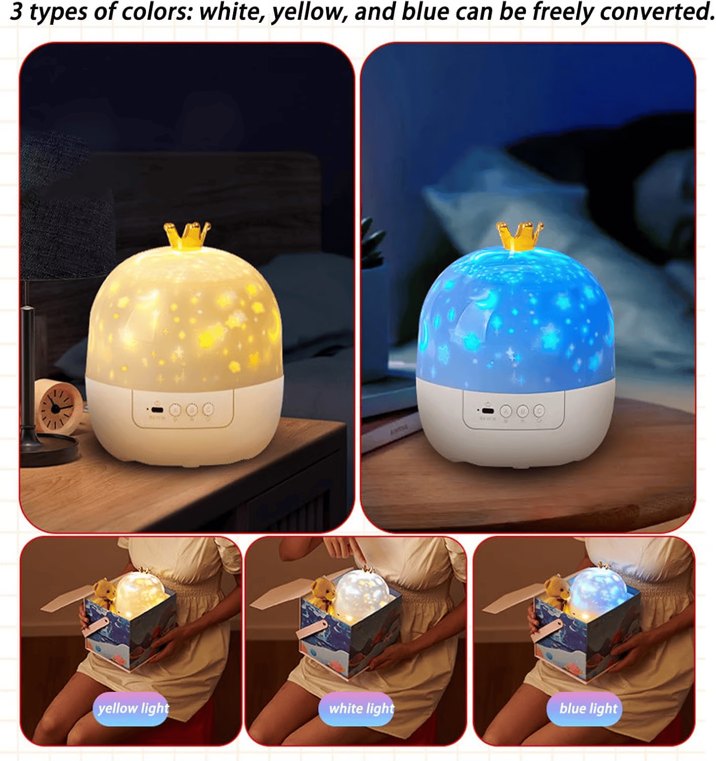 Libre™ | Projecteur nocturne avec veilleuse pour enfants