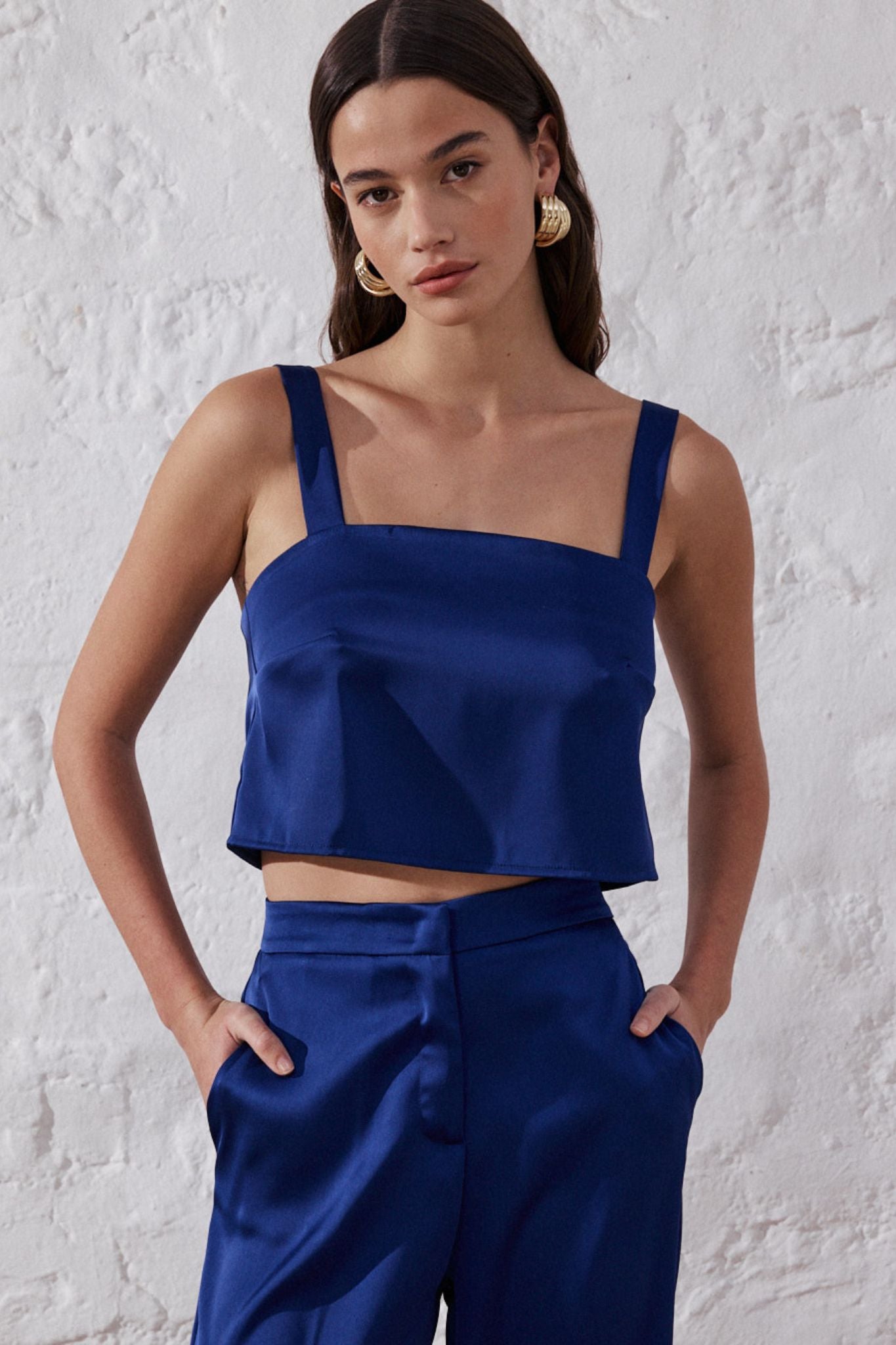 Rosa | Top satiné
