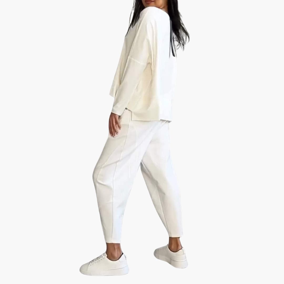 Anna™ | Ensemble Deux Pièces Minimaliste avec Col Rond