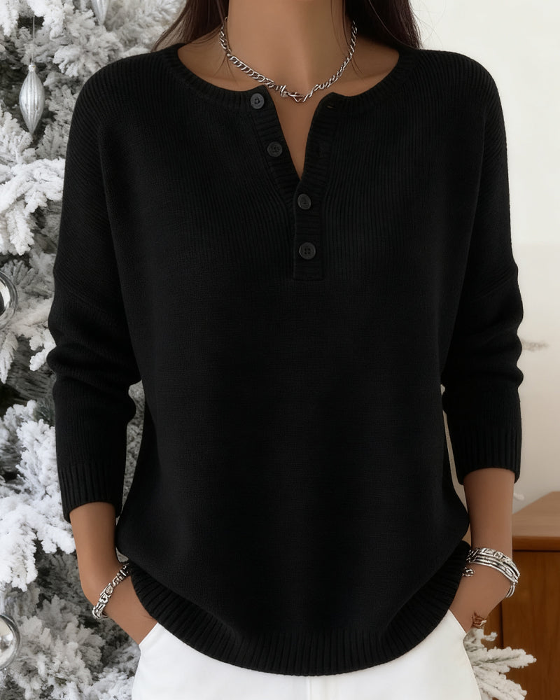 Lena - Gilet Basique à Manches Longues