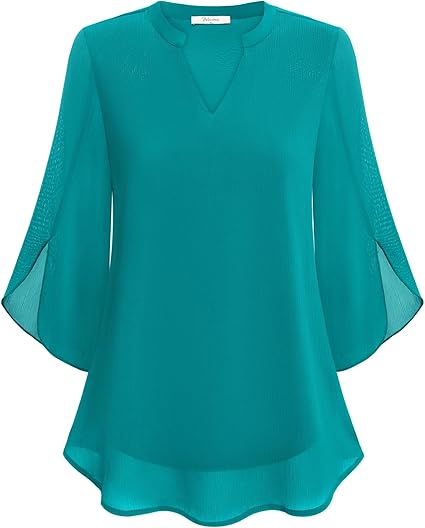Petra – Blouse en Chiffon A-ligne