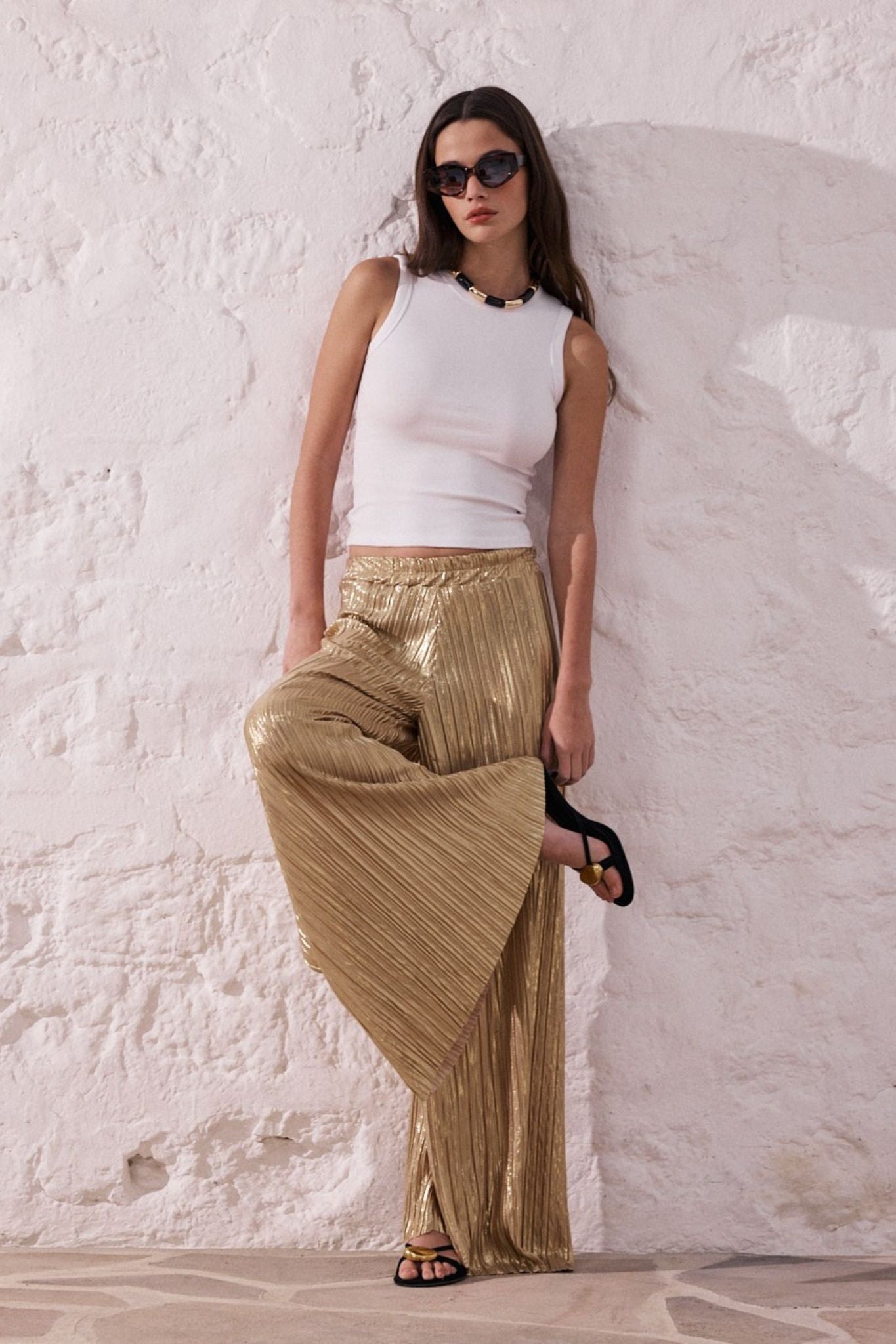 Félix | Pantalon fluide lamé
