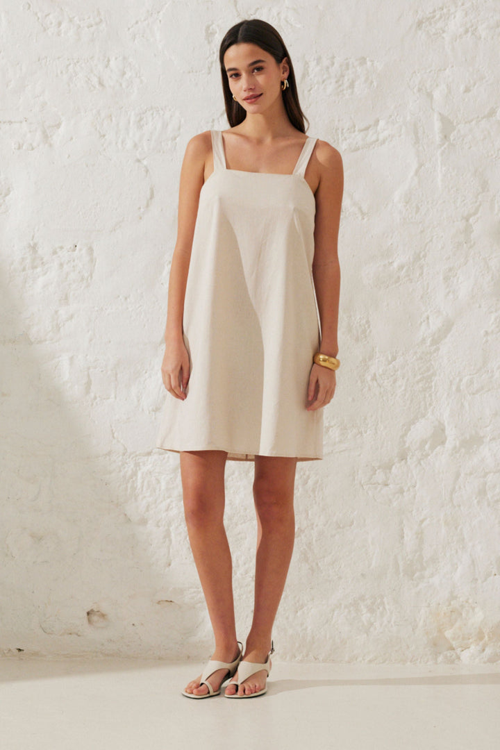 Libre™ | Robe courte lin