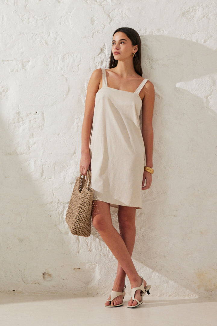 Libre™ | Robe courte lin