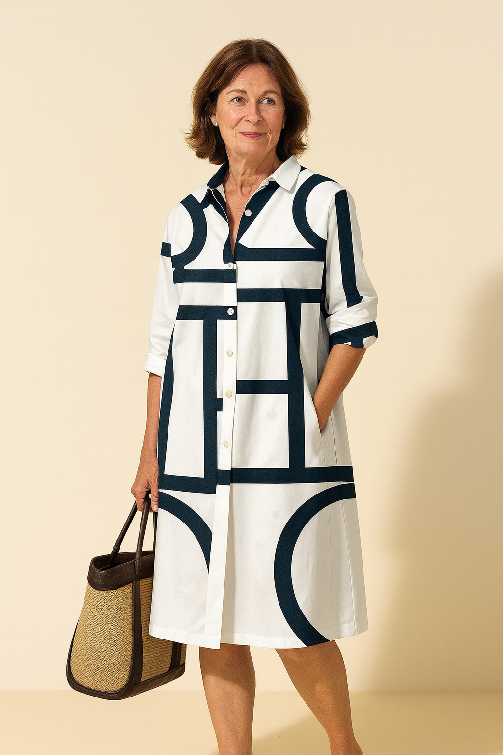Juliane™ | Robe Midi Flatteuse & Confort Absolu