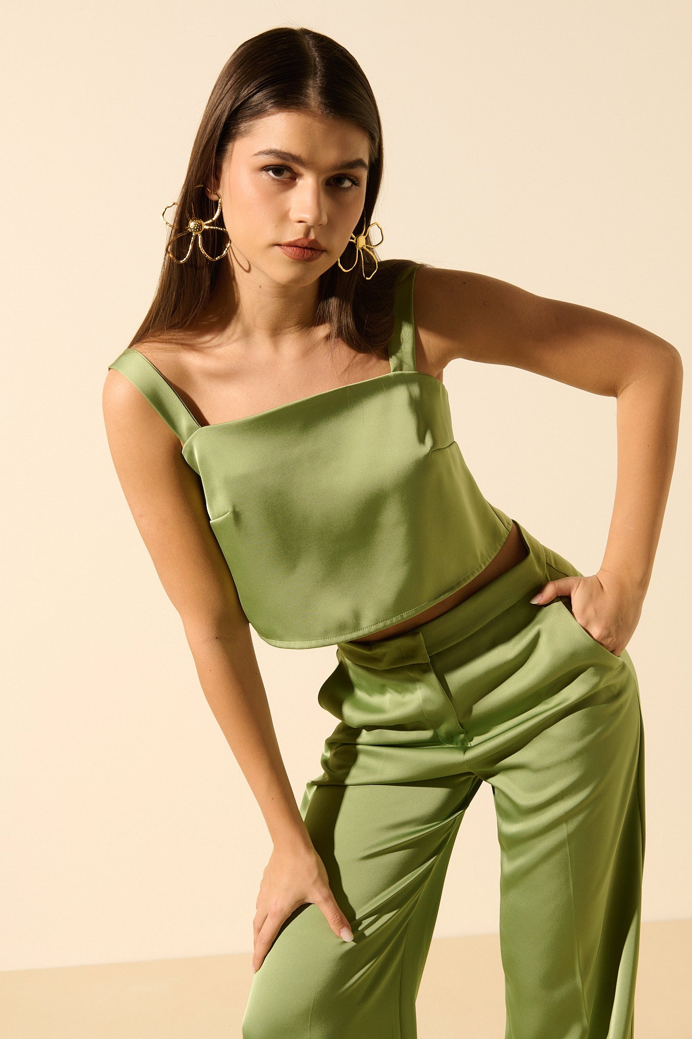 Rosa | Top satiné