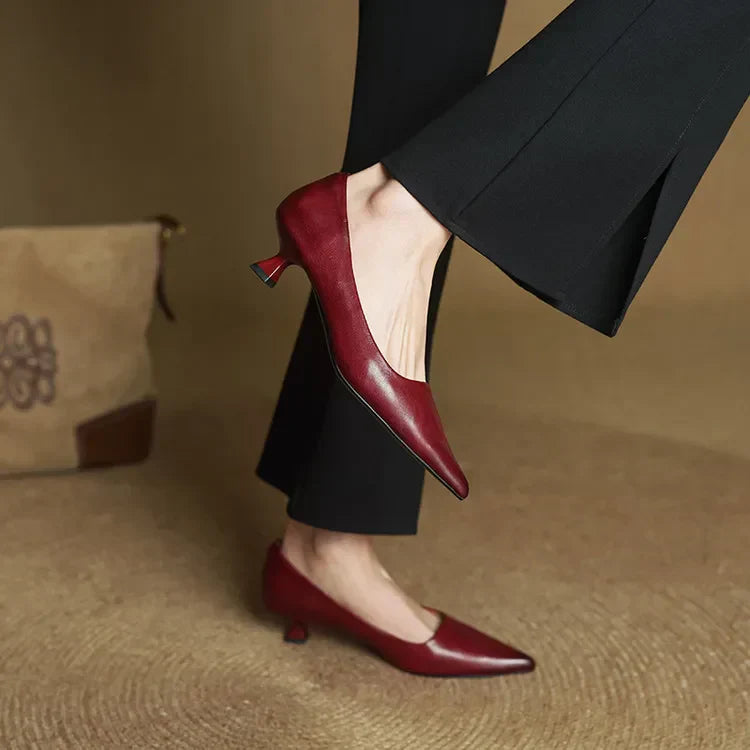 Anok™ Décolleté en Cuir Véritable