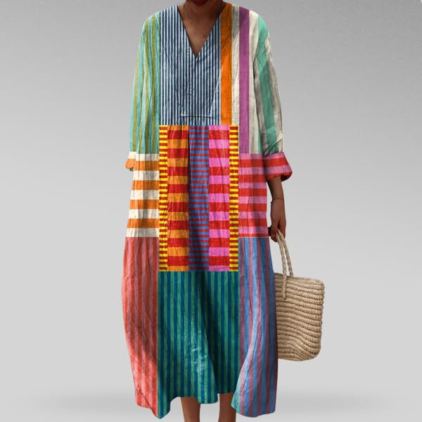 Carla | Robe géométrique élégante