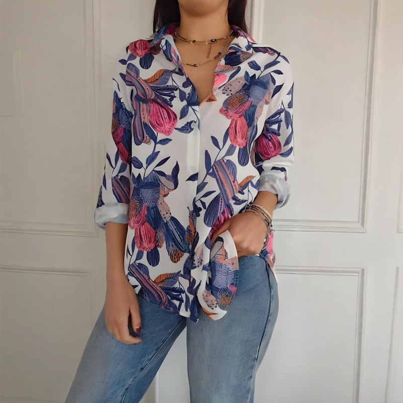 Elise - Élégante Blouse Florale